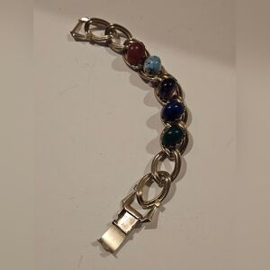 Elegant Multi-Stone MARINO Scarab Bracelet